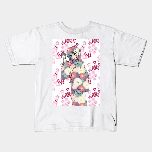 Mai Sakurajima Kids T-Shirt by hellokittysan_16